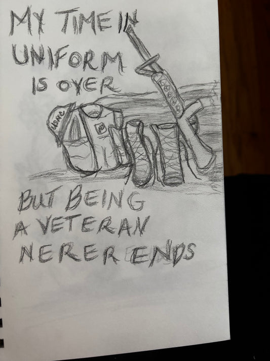 Military sketch drawing