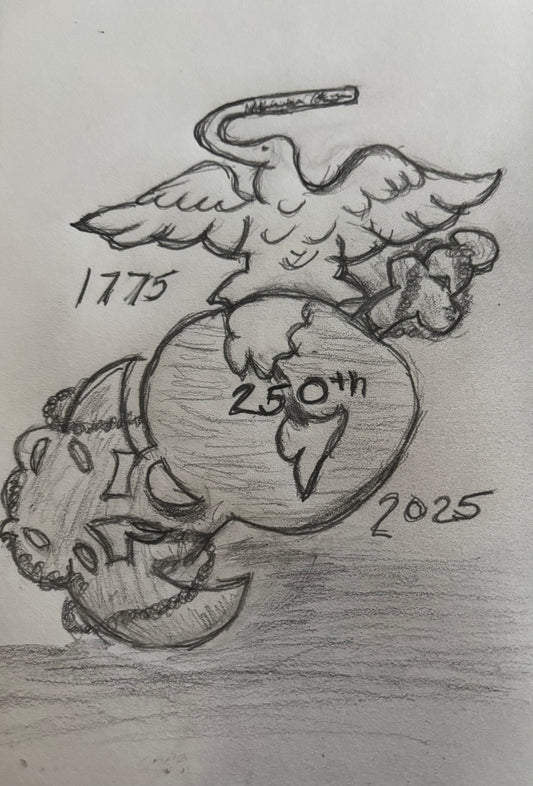 Military sketch drawing